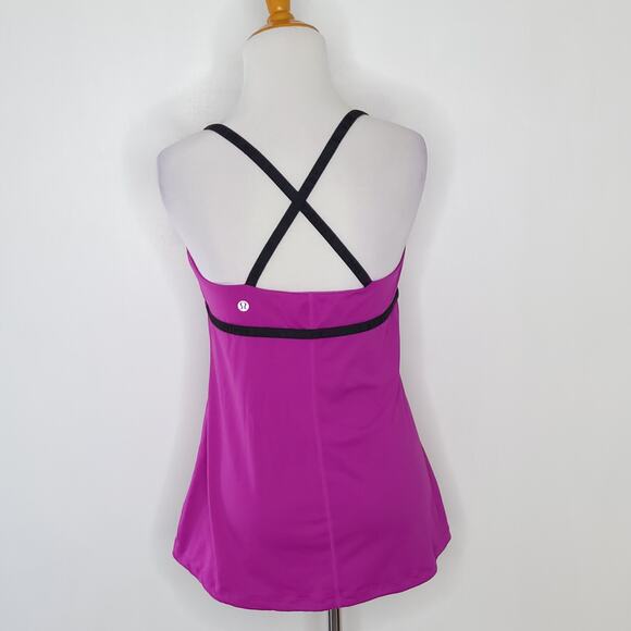 Lululemon Dance Strap Tank Ultra Violet Babydoll Yoga Loose Fit 8 - Picture 4 of 12